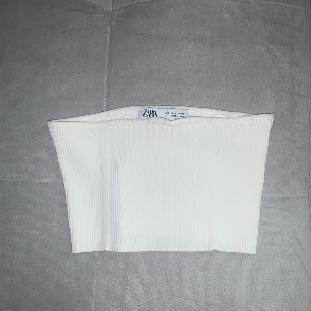 Zara white tube top